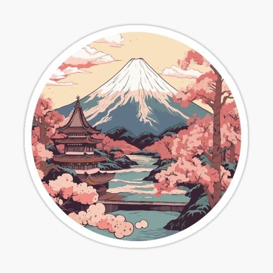 Discover Sakura blossom sticker | Japanese Flower, Sakura bloom