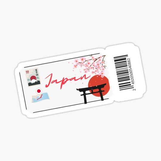 Discover Ticket to Japan Hoodie, Travel enthusiast