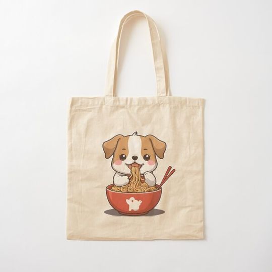 Discover Cute dog eating noodles