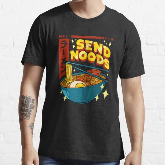 Discover Funny Send Noods Pun Anime Gamer Ramen Kawaii