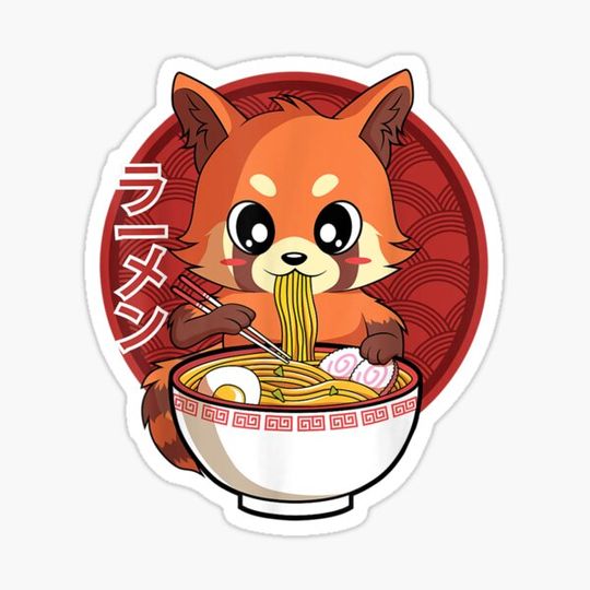 Discover Anime Red Panda Japanese Noodles Ra Lover Gift