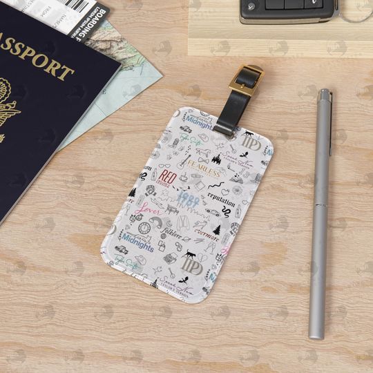 Discover TS Doodles Luggage Tag, Swift Inspired, Era Merch