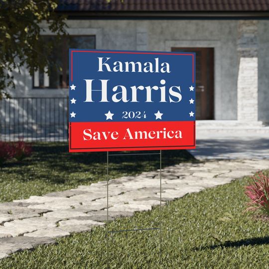 Discover Kamala Harris for President 2024 Yard Sign