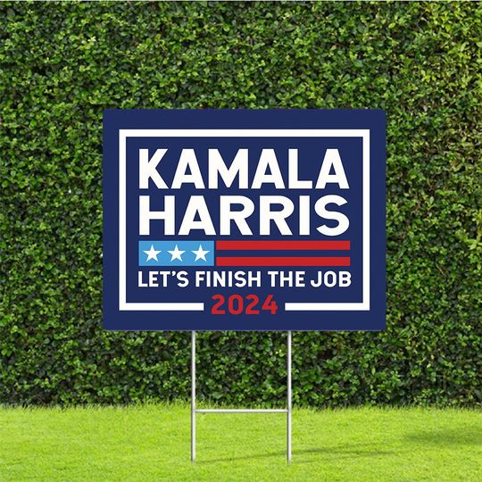 Discover Kamala Harris 2024 Yard Sign, Kamala Harris For President Yard Sign