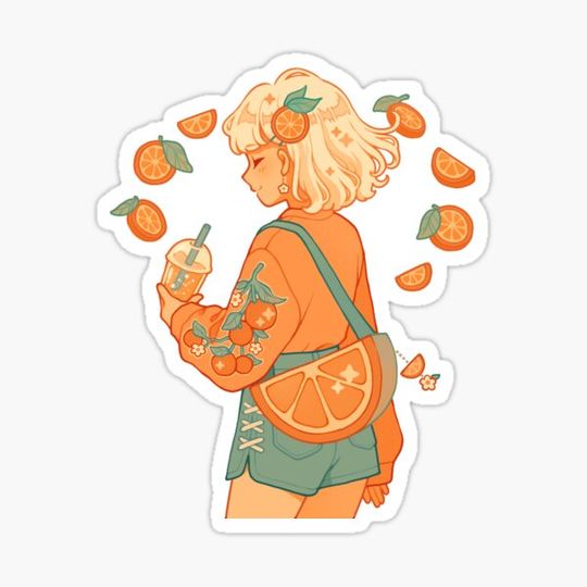 Discover orange bag