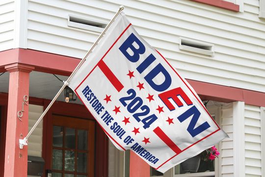 Discover Biden Harris 2024 Truth House, Hope, Decency Double-sided Flag, Biden Harris 2024 Flag