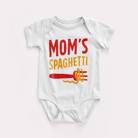 Discover Mom's Spaghetti Baby Bodysuit - Funny Rap Hiphop Eminem Kids Graphic Print