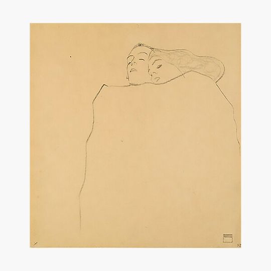 Discover Sleeping Couple by Egon Schiele