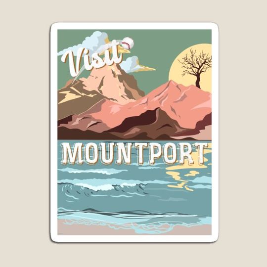 Discover Dropout Mountport Travel Poster