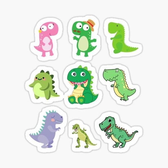 Discover Dinosaur sticker pack