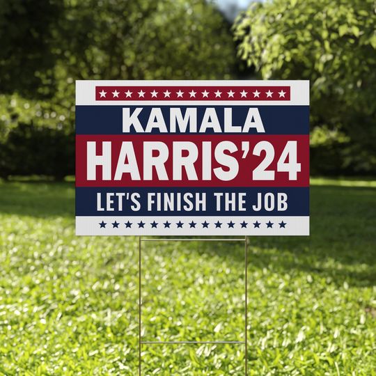 Discover Kamala Harris 2024 Yard Sign for President Campaign