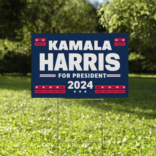 Discover Kamala Harris 2024 For President Presidential Election, Democratic Party Yard Sign