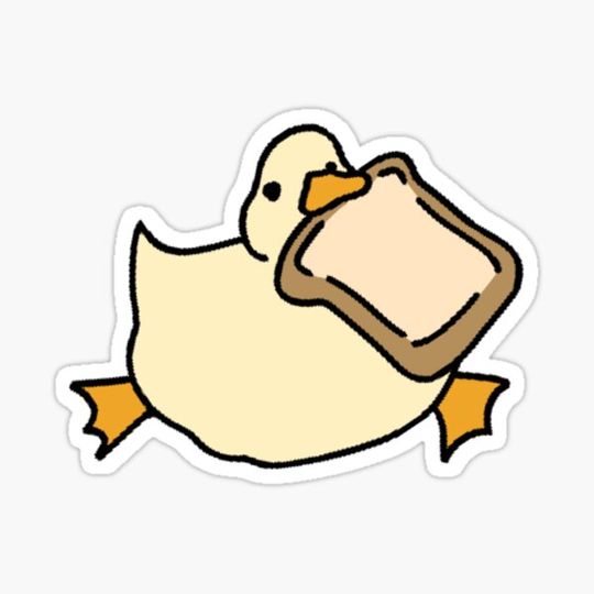 Discover Duck With Bread Design