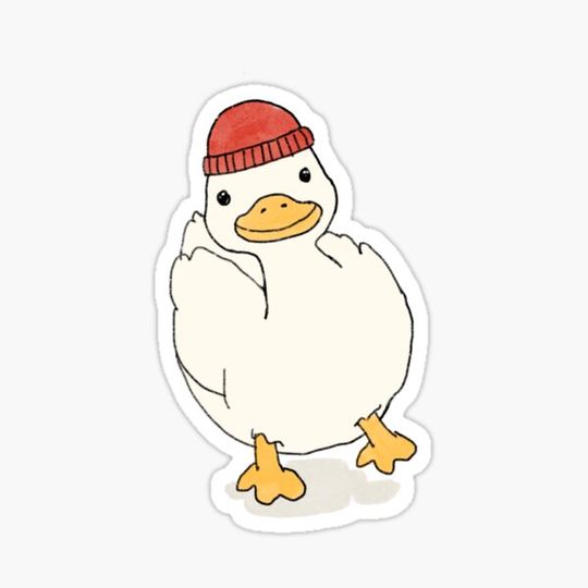 Discover Dukyu Duck With Red Beanie