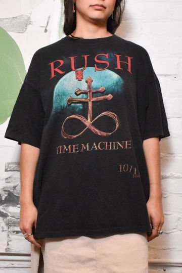 Discover Vintage 10/11 Rush Time Machine Tour T-shirt