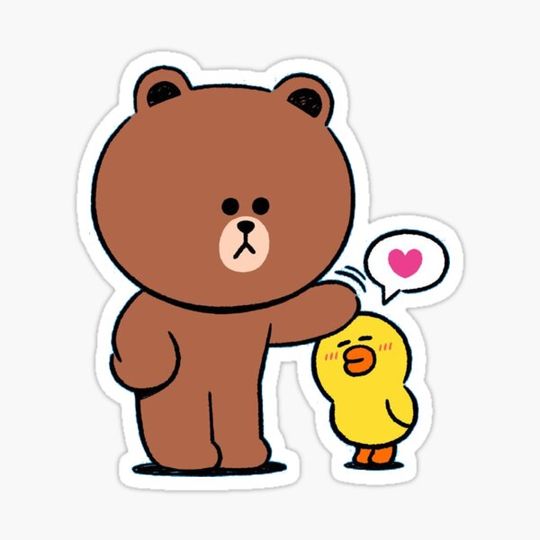 Discover Cute brown bear and duck