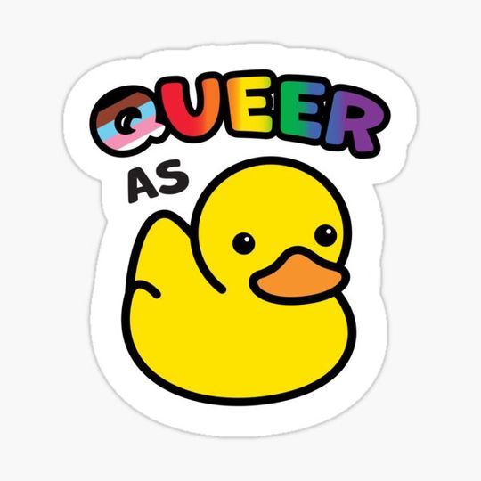 Discover Queer As Duck Rainbow Pride Rubber Ducky