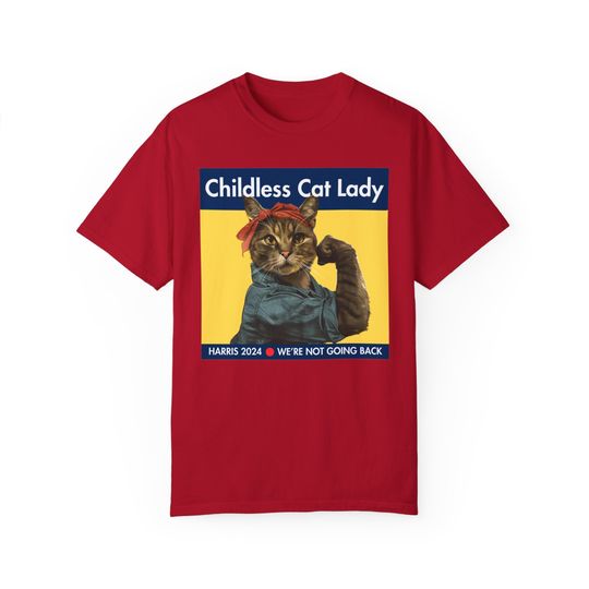 Discover Harris 2024 T-Shirt | Childless Cat Lady | Kamala Harris Tee