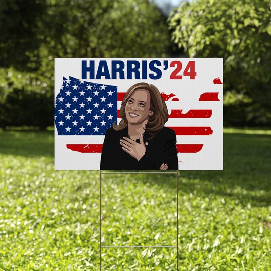 Discover 2024 Kamala Harris Let's Finish The Job Sign, President Kamala Harris 2024 Sign D1JY08