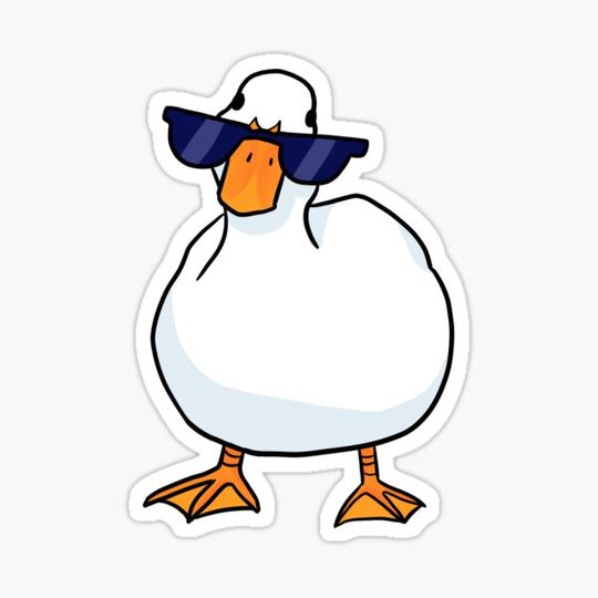 Discover Cool Duck in Sunglasses