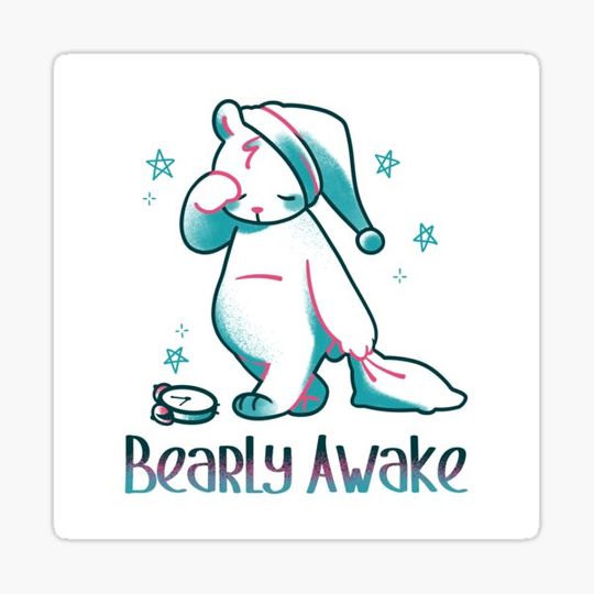 Discover Bearly Awake Kawaii Bear by Tobe Fonseca