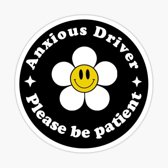 Discover Anxious Driver Please Be Patient Funny Cute Anxious Driver Bumper