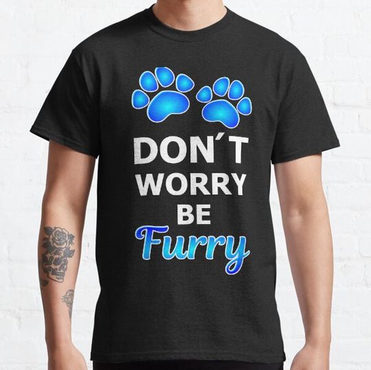 Discover Don´t worry be Furry blue