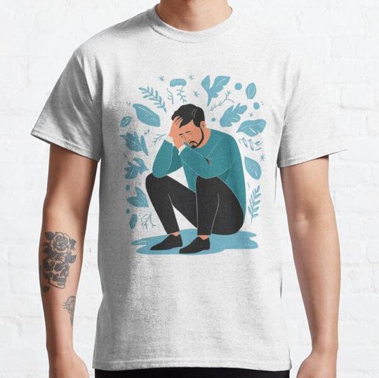 Discover Sad Men Sitting Overthinking