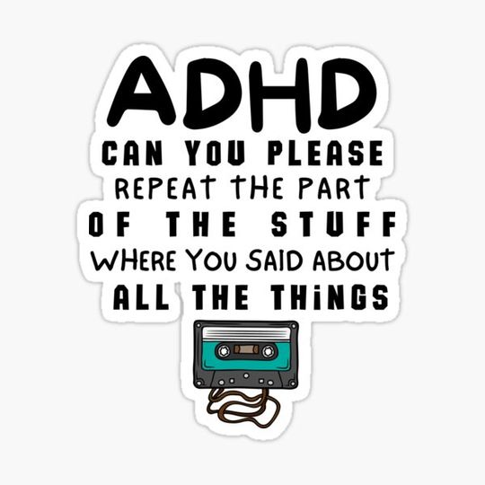 Discover ADHD - Can you please repeat the part of the stuff where you said about all the things - Dark on Light - Option D