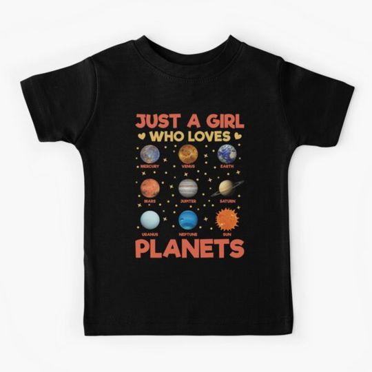 Discover Just A Girl Who Loves Planets: Astronomy Lovers Gift Funny Astronomer