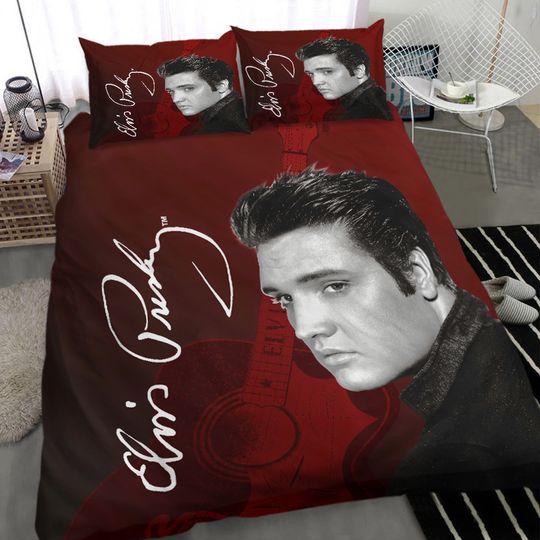 Discover Legendary Music King of Rock Elvis Presley Bedding Set