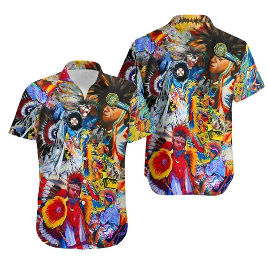 Discover Unisex Native American Powwow Dancing Hawaiian Shirt