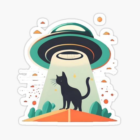 Discover UFO steals a black cat