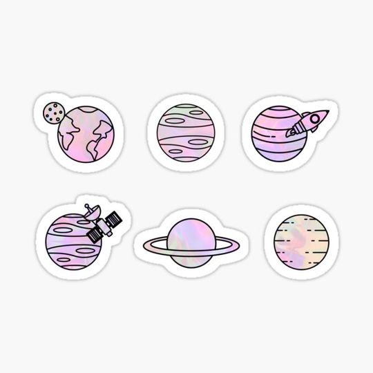 Discover Pink Holographic Planet Pack