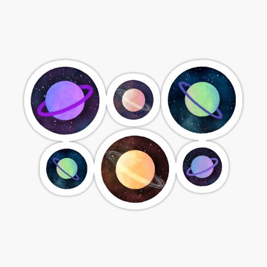 Discover Outer Space Color Planets