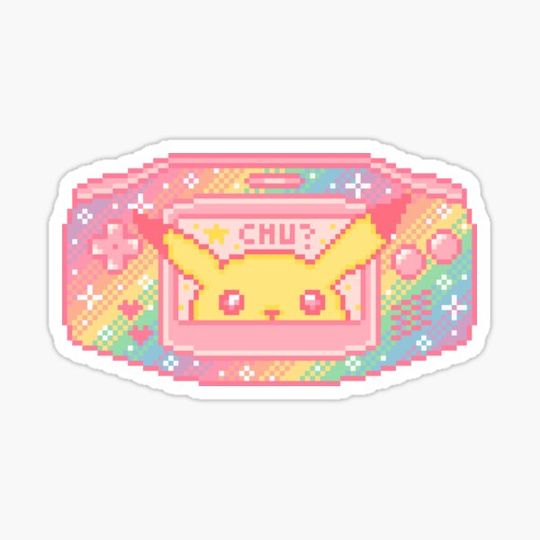 Discover Rainbow Handheld Pixel Art