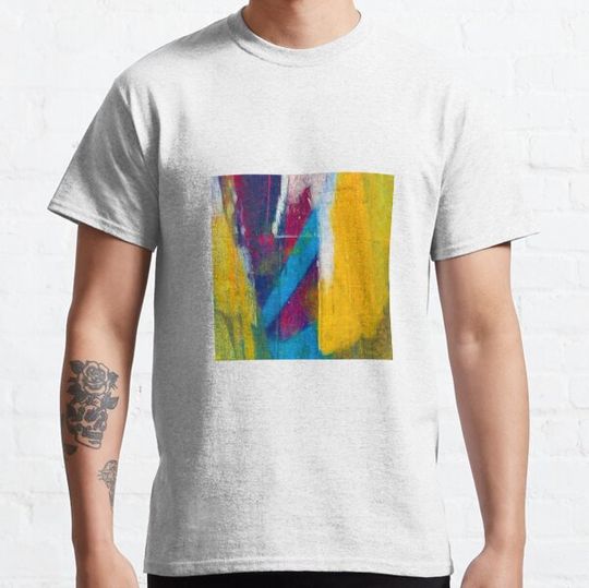 Discover Abstract Composition with Yellow, Blue and Magenta