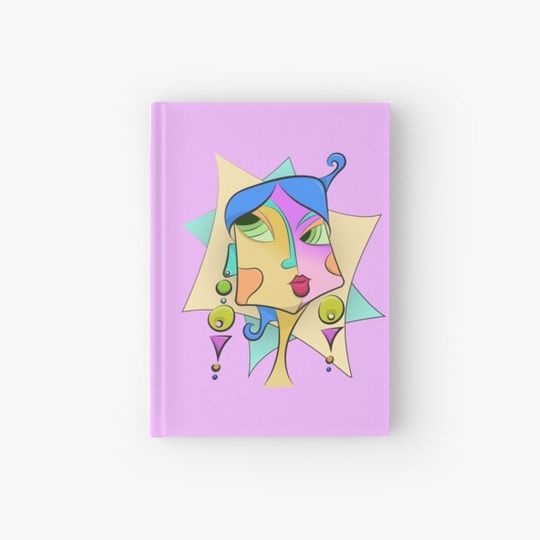 Discover girls face abstract digital art