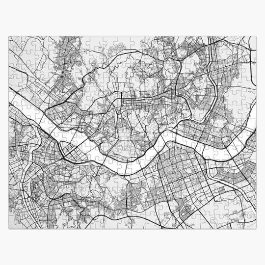 Discover Seoul City Map of South Korea - Light