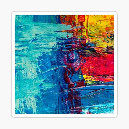 Discover Blue Red Yellow Orange Abstract