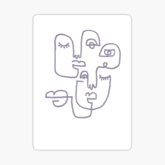 Discover abstract face design