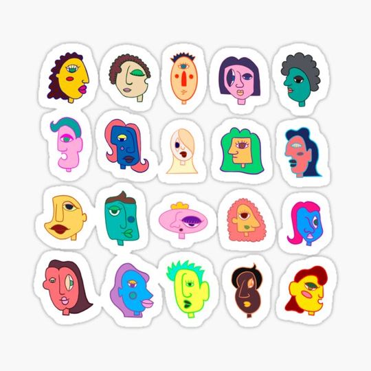Discover "The Faces" illustration design
