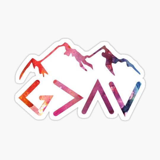 Discover God is Greater than the Highs and Lows; Postal Service and Downs | Christian Quote, Bible Verse | Abstract Colors