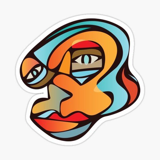 Discover Funky Cubism Face