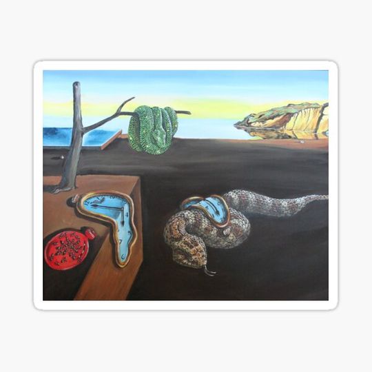 Discover The Persistence of serpents, after Dali