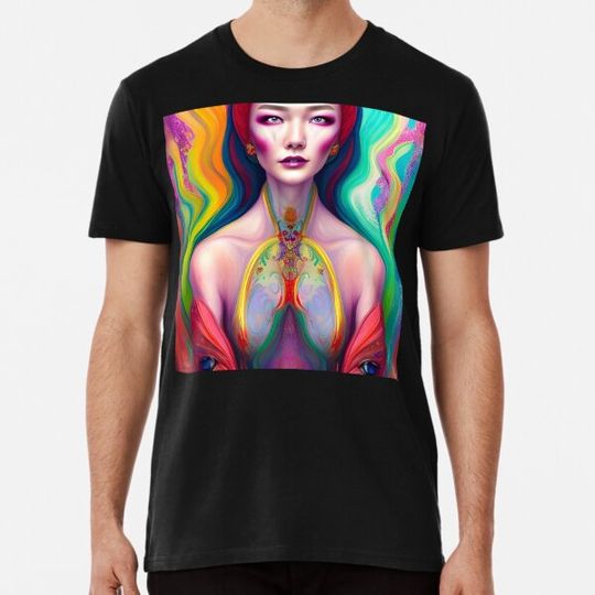 Discover Abstracted Impressions: A Surreal Woman Portrait with Bold Colors