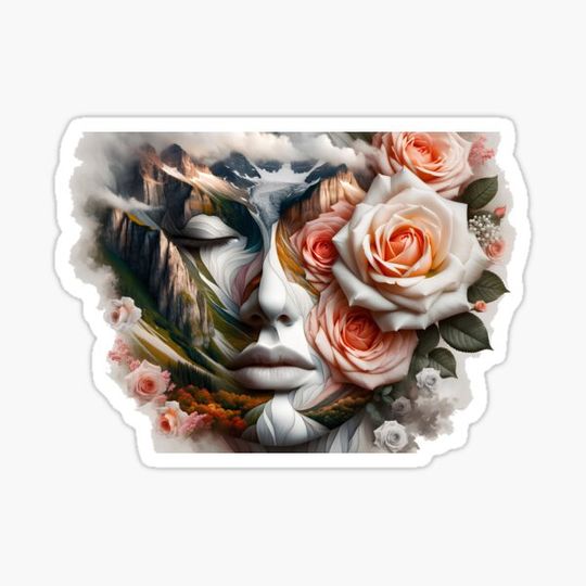 Discover Mountain Rose Muse - Surreal Floral Portrait
