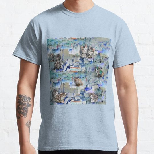 Discover big cute, surrealism, kittens, city,