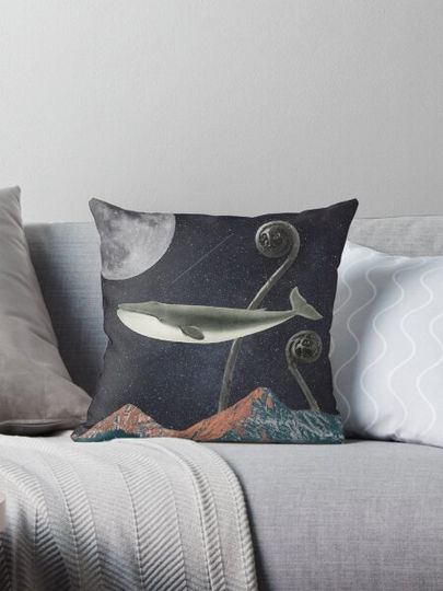 Discover A Whale in the sky above a mountain - square