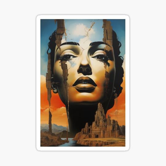 Discover Dreamscape Diva: Surreal Portrait of Radiant Elegance
